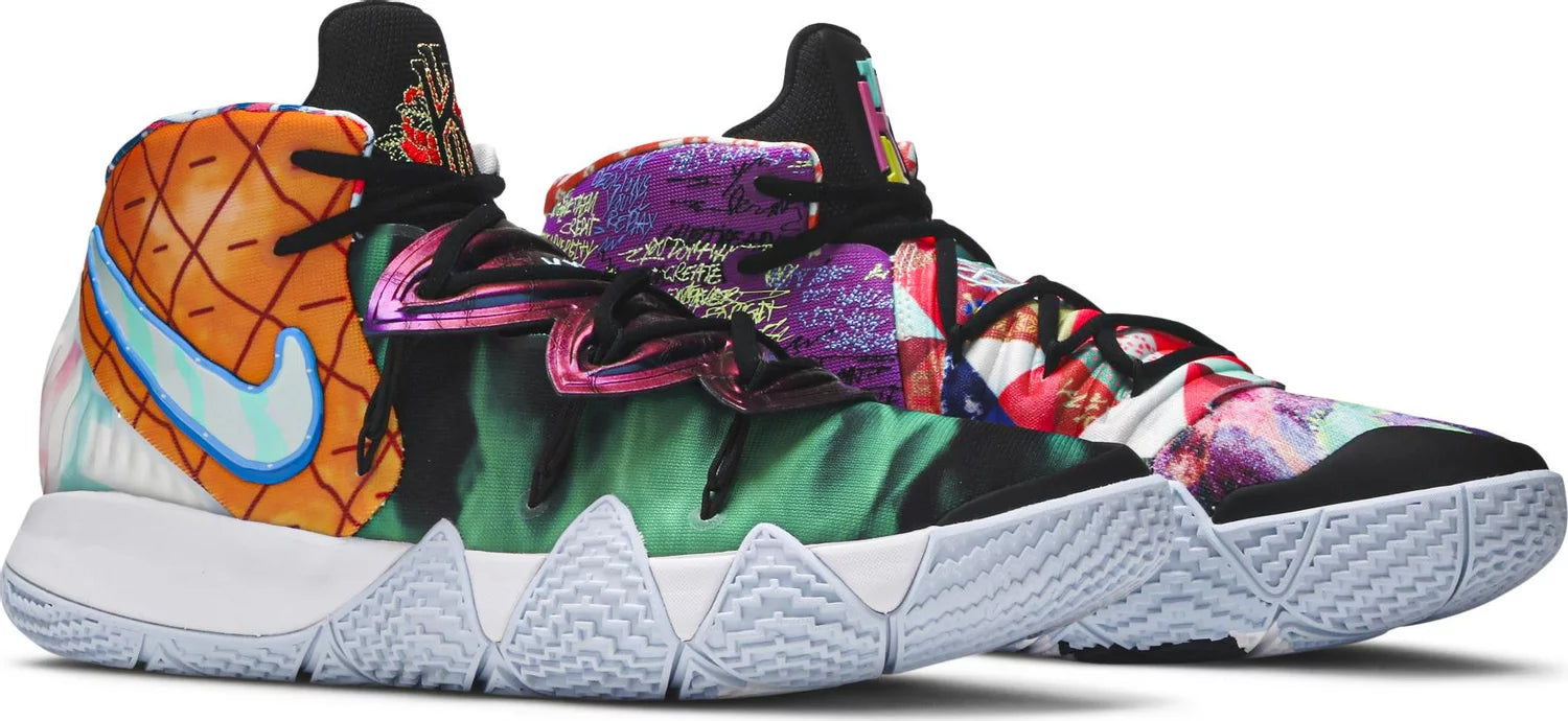 Nike s Kyrie Hybrid S2 Pineapples Size 2y K.I.C.K.S Bucks
