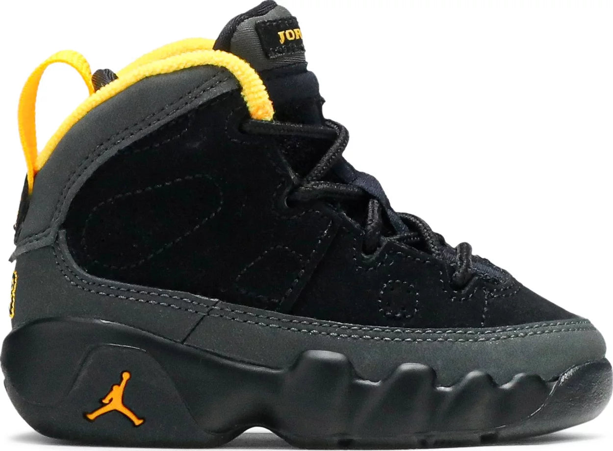 Air Jordan 9 Retro TD 'Dark Charcoal University Gold' 3y